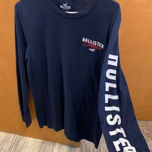 Navy Hollister long sleeve shirt